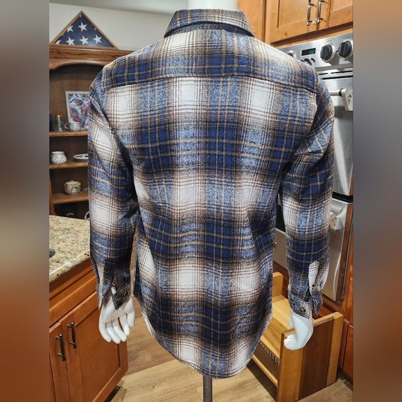 Molokai Surf Co. Long Sleeve Button Up Flannel Plaid Shirt - Size Small - Picture 2 of 12